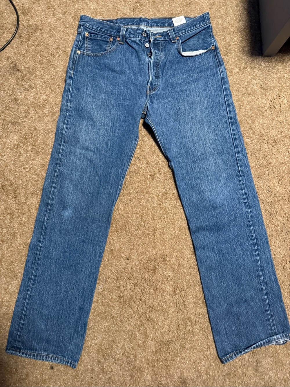 Signature by Levi Strauss Men's Straight Jeans in Blue Denim